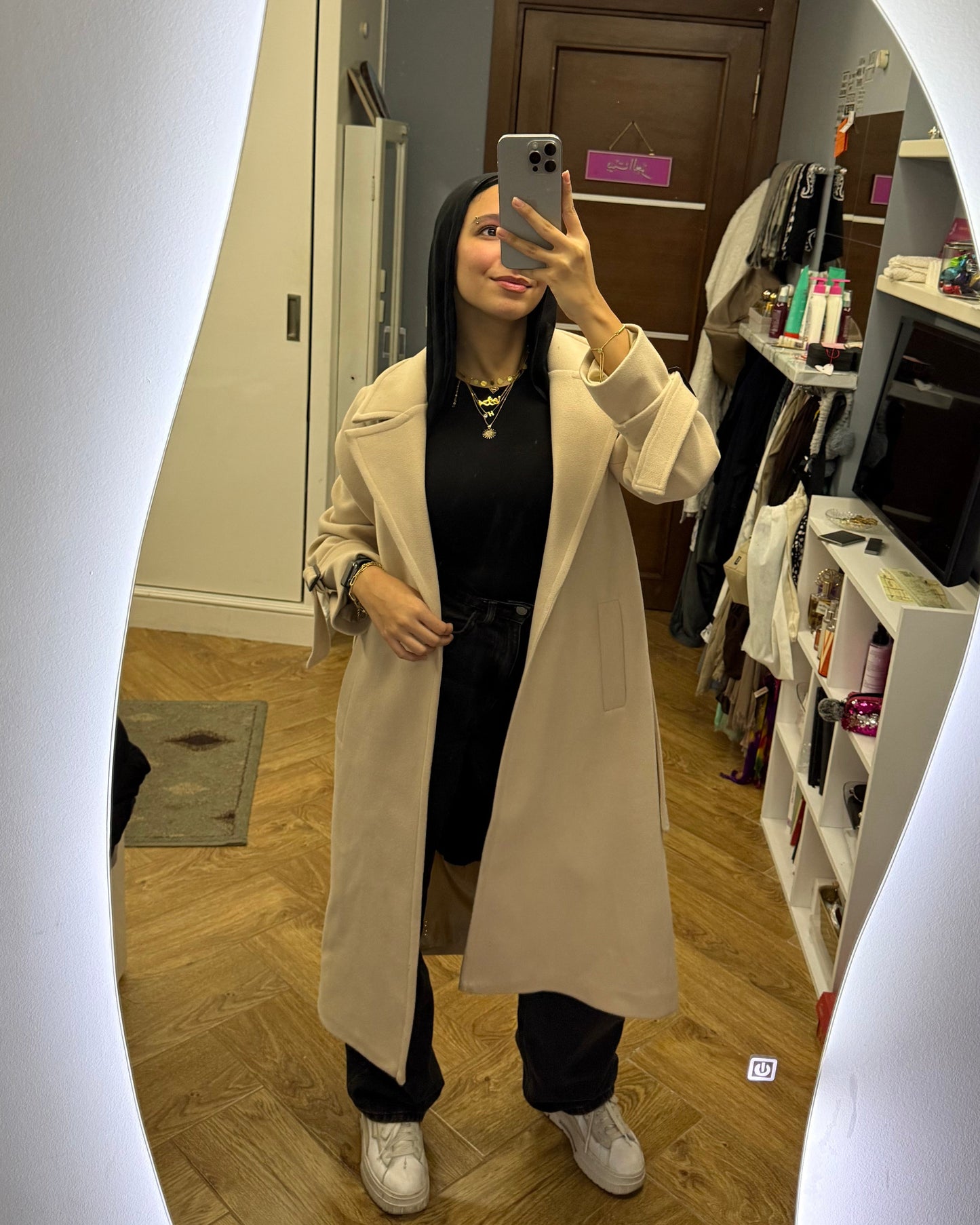 Long wool coat