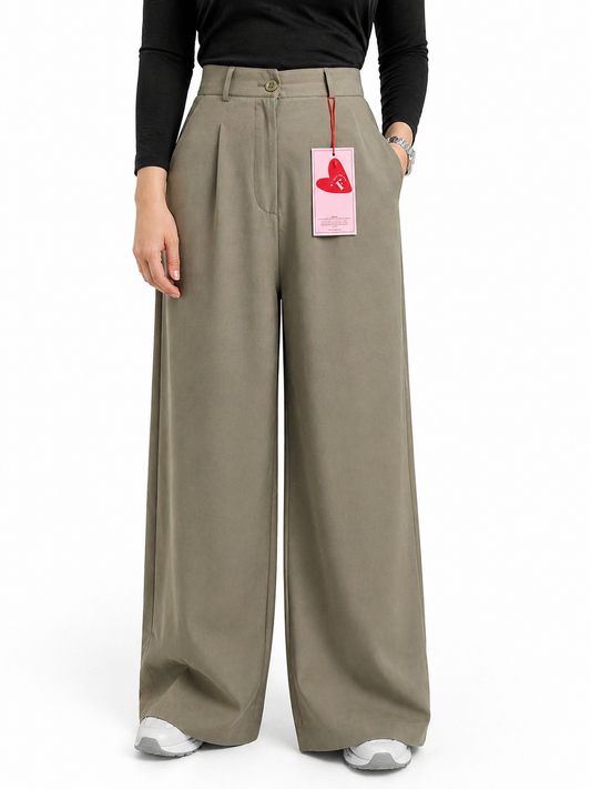 Buttoned Flowy Pants