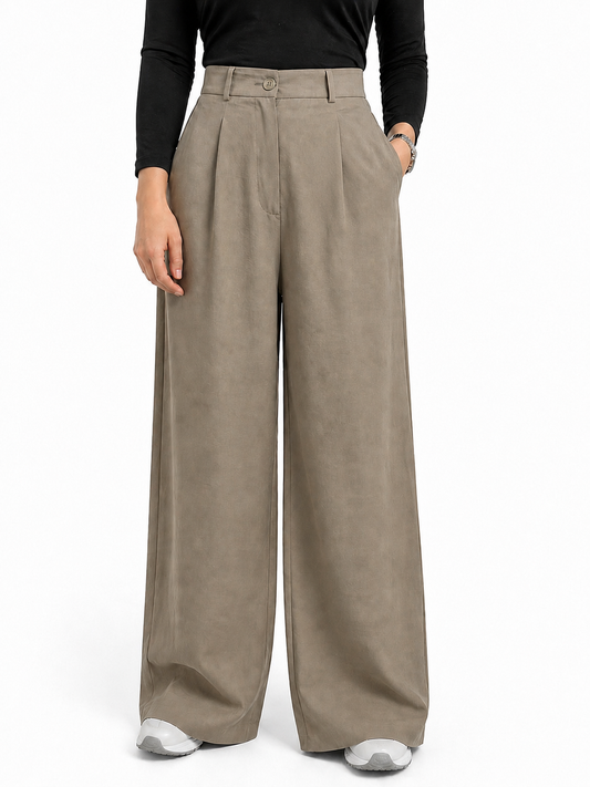 Buttoned Flowy Pants