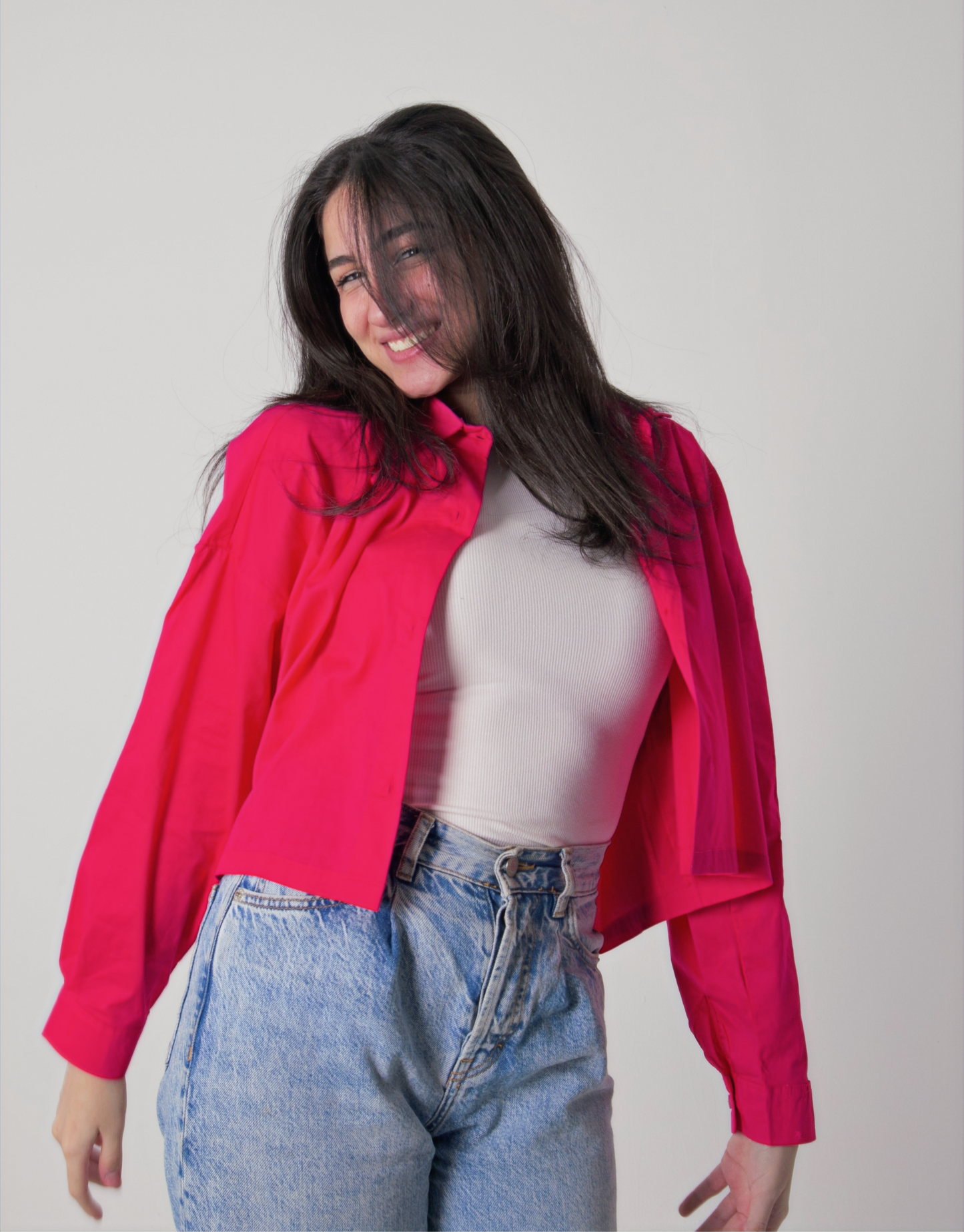 Pink Cropped shirt