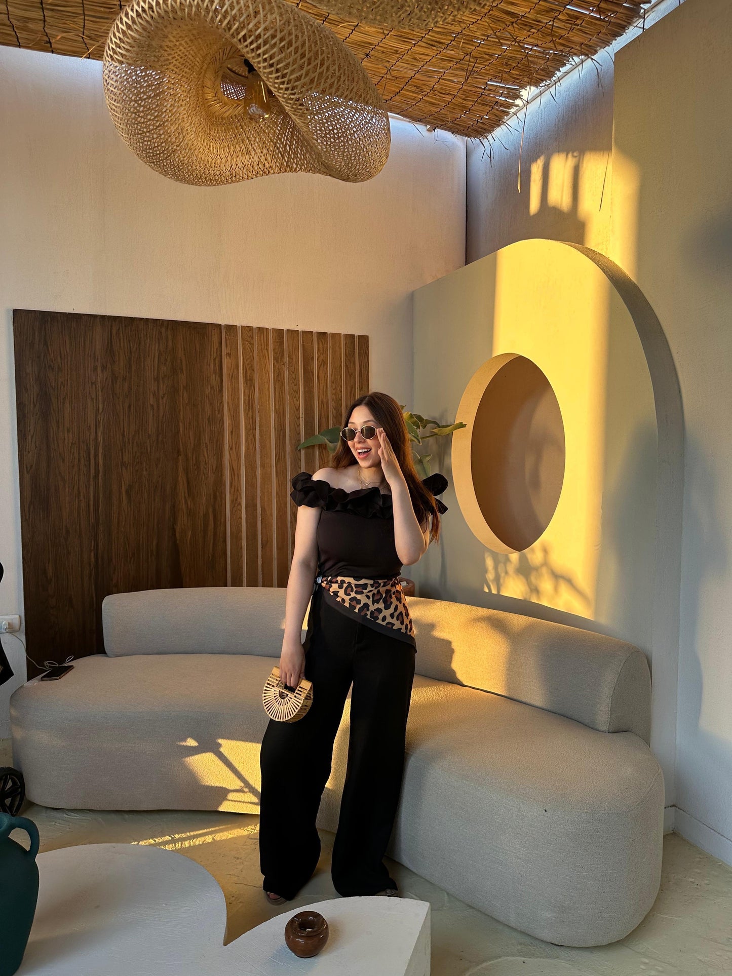 linen buttoned pants