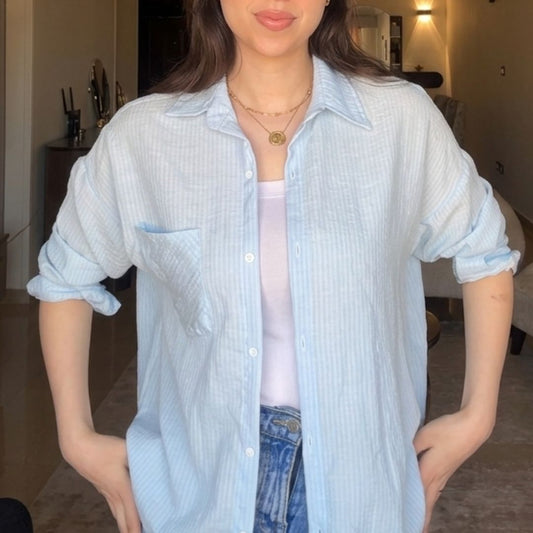 Linen striped shirt