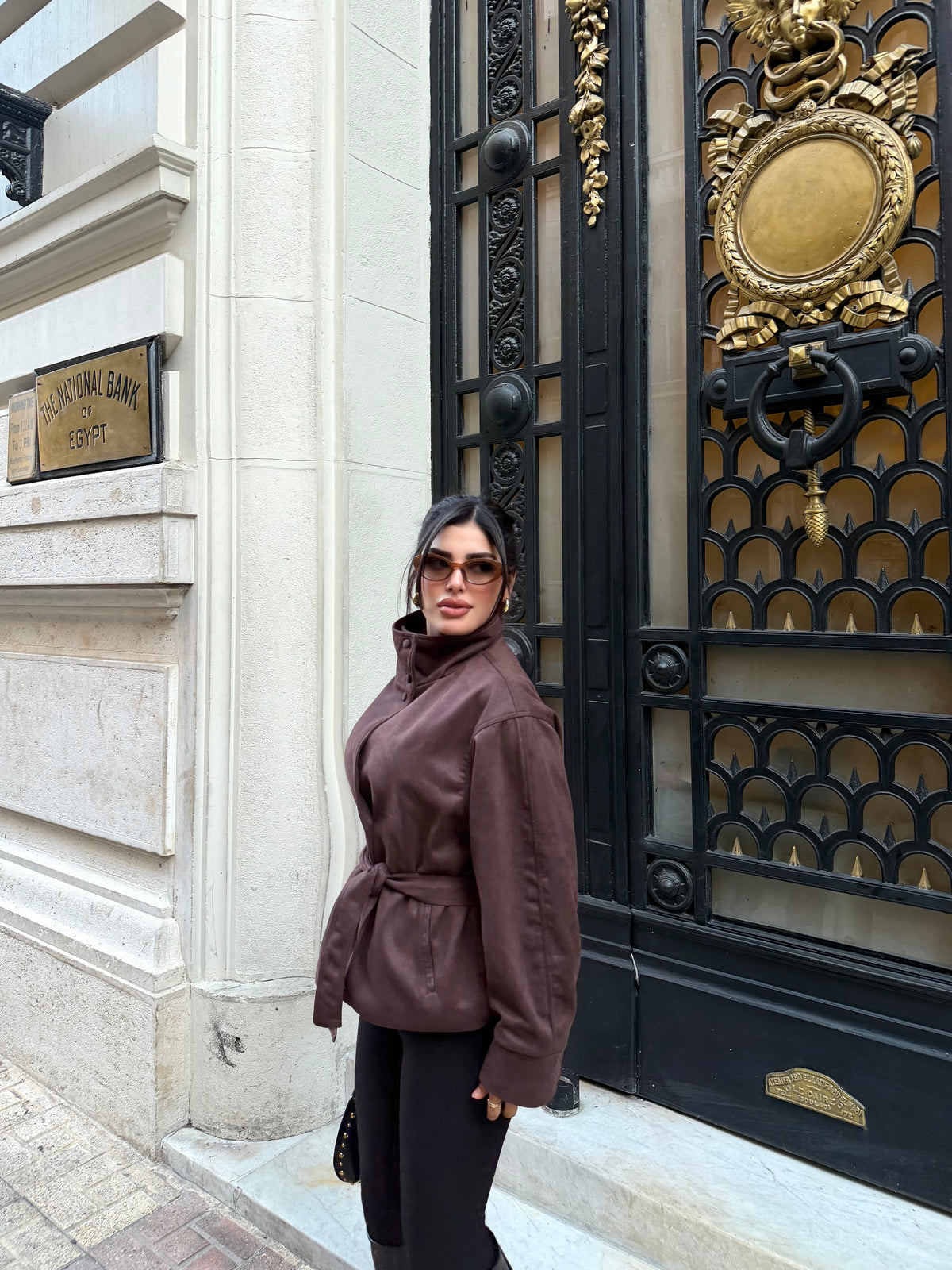 Brown suede jacket