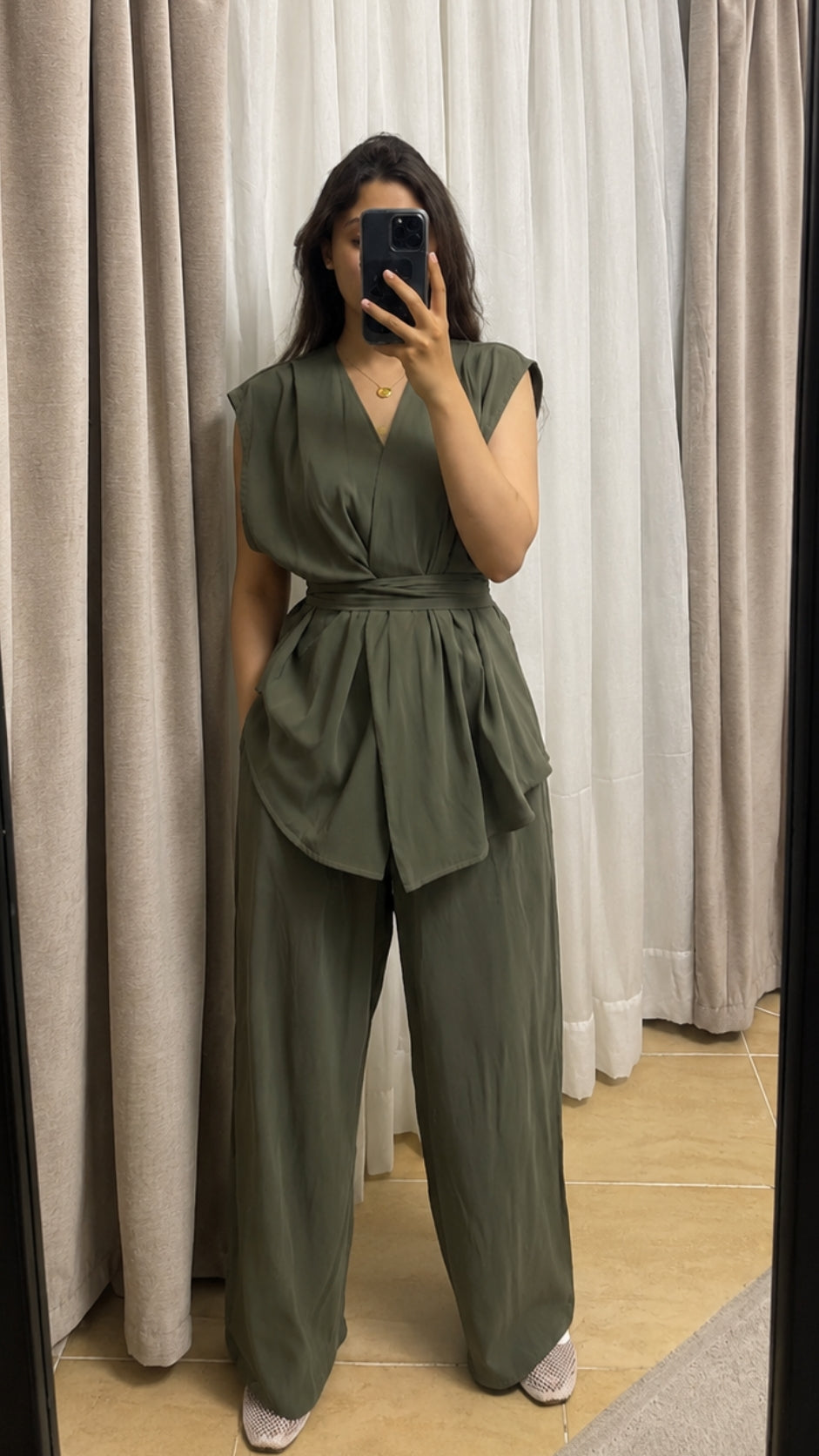 Flowy Belted set