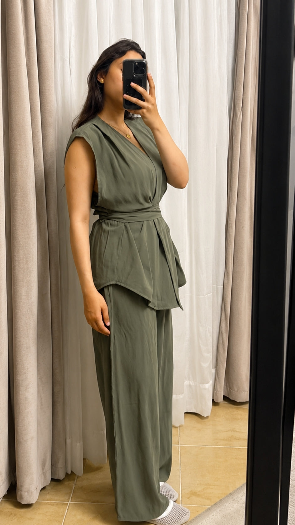 Flowy Belted set