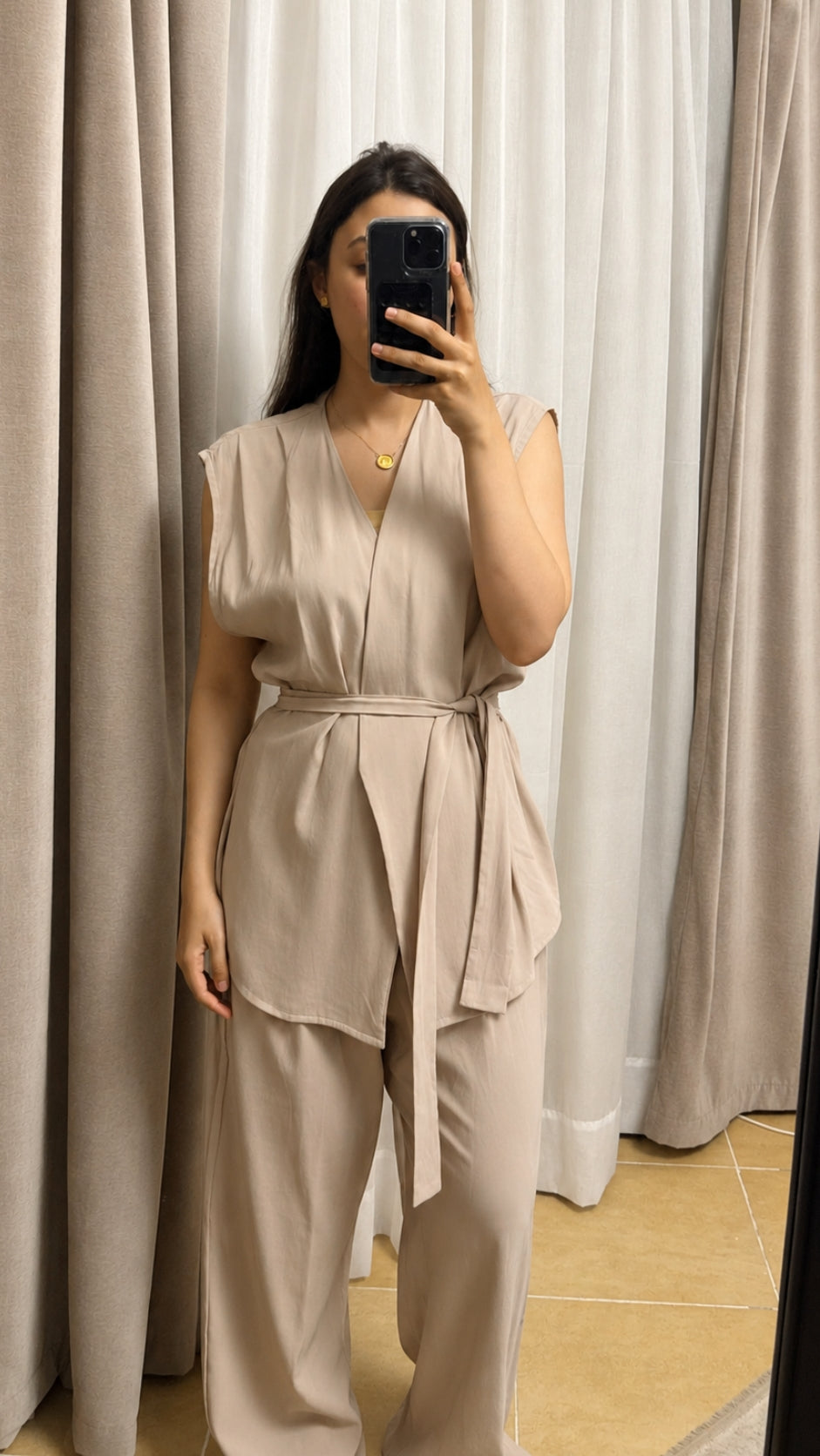 Flowy Belted set