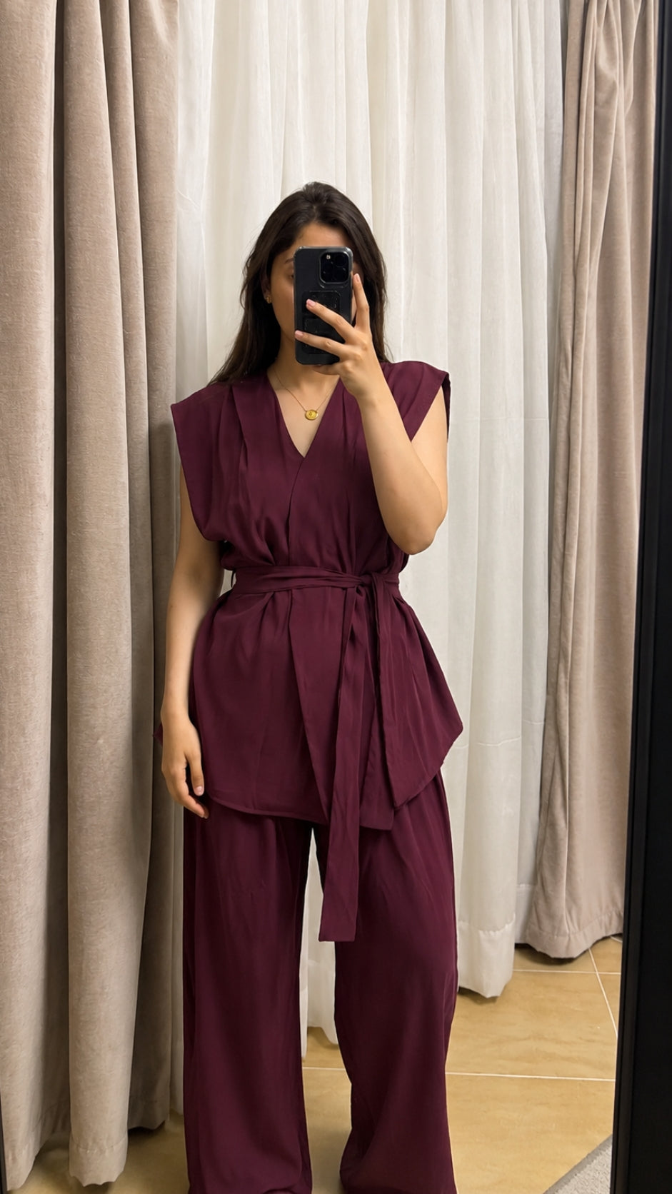 Flowy Belted set