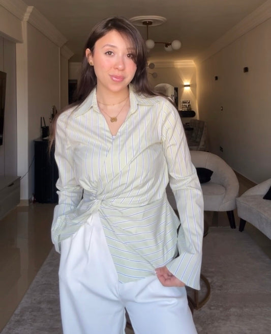 Striped twisted shirt