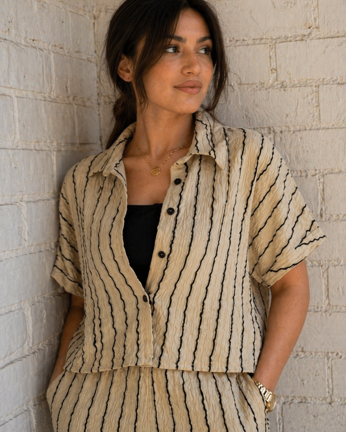 Summer striped set