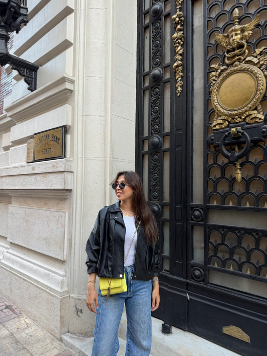 Leather jacket