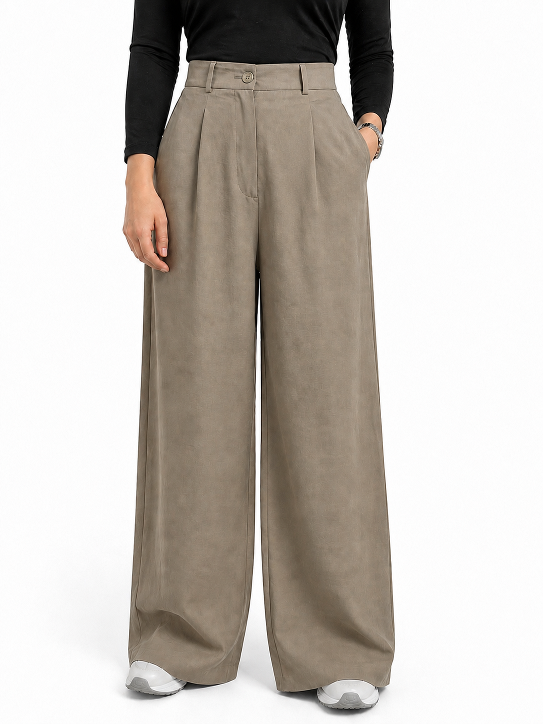 Buttoned Flowy Pants