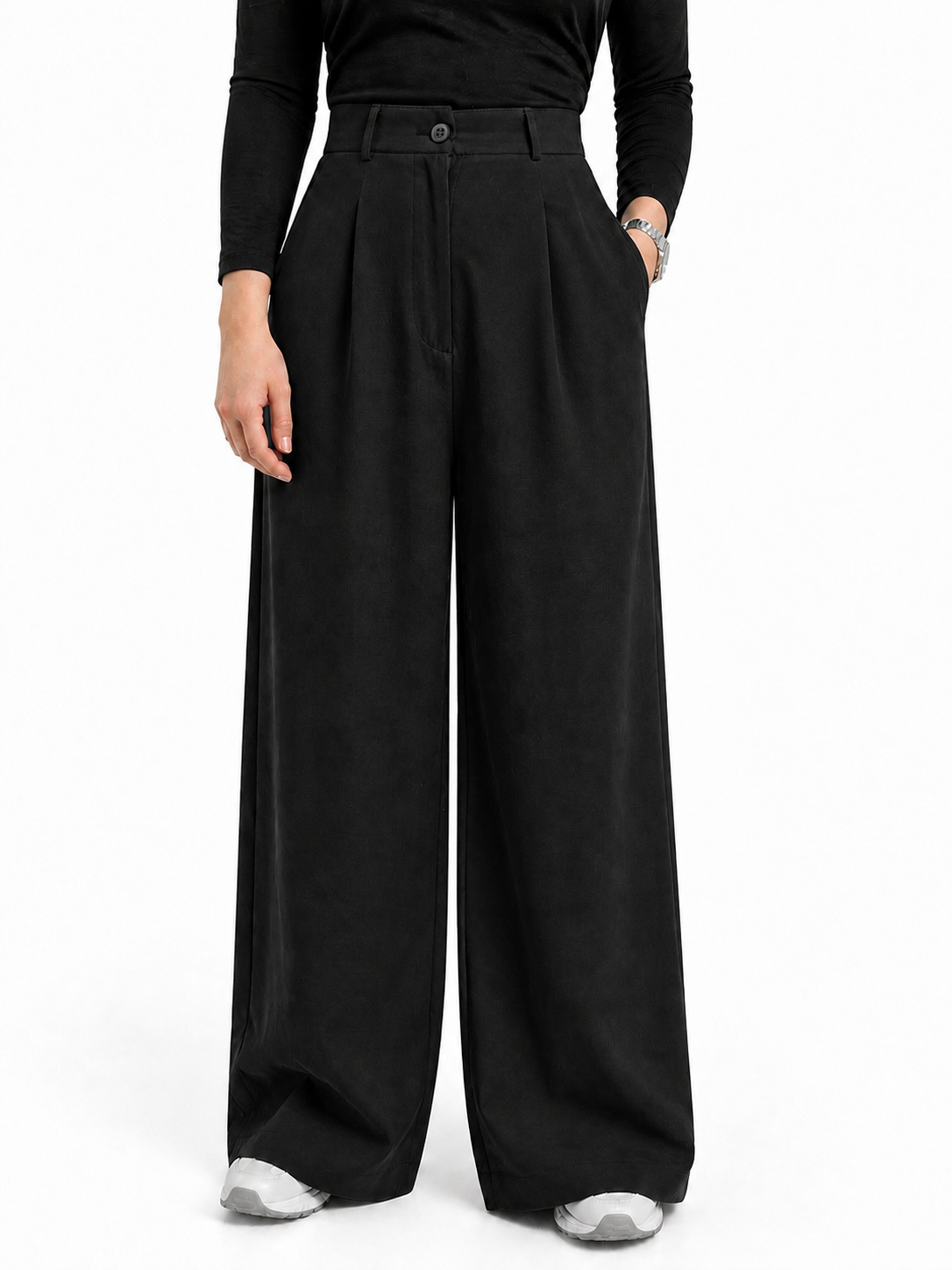 Buttoned Flowy Pants