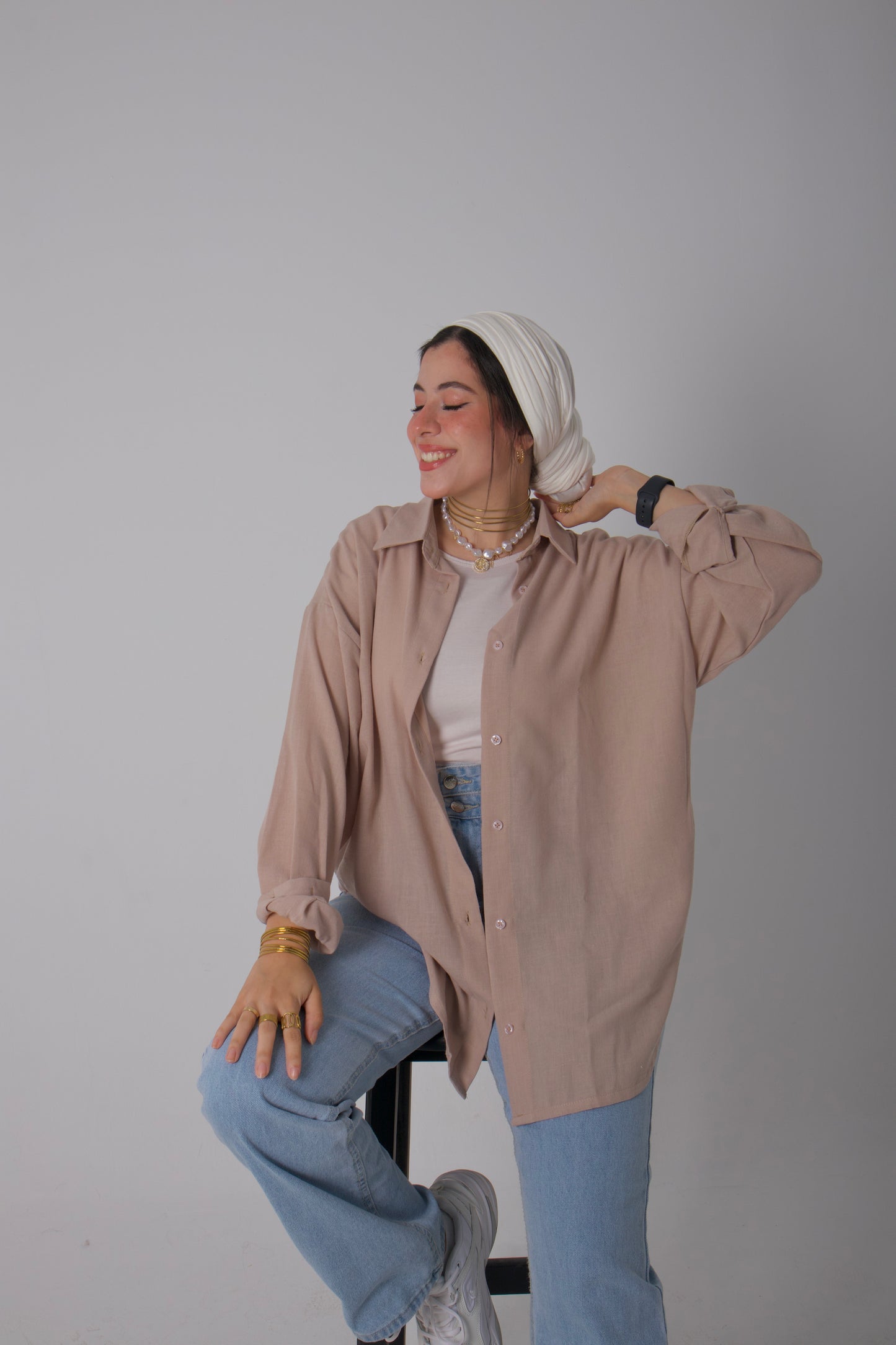 Beige Linen shirt