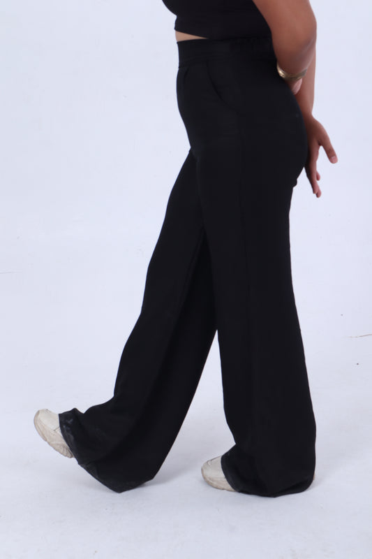 Black linen pants