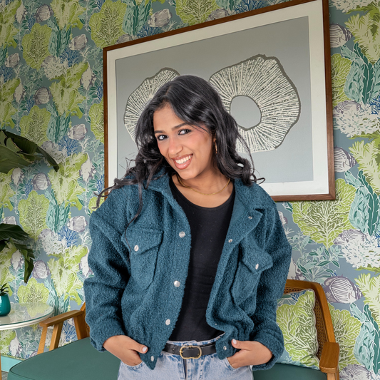 Teddy cropped jacket